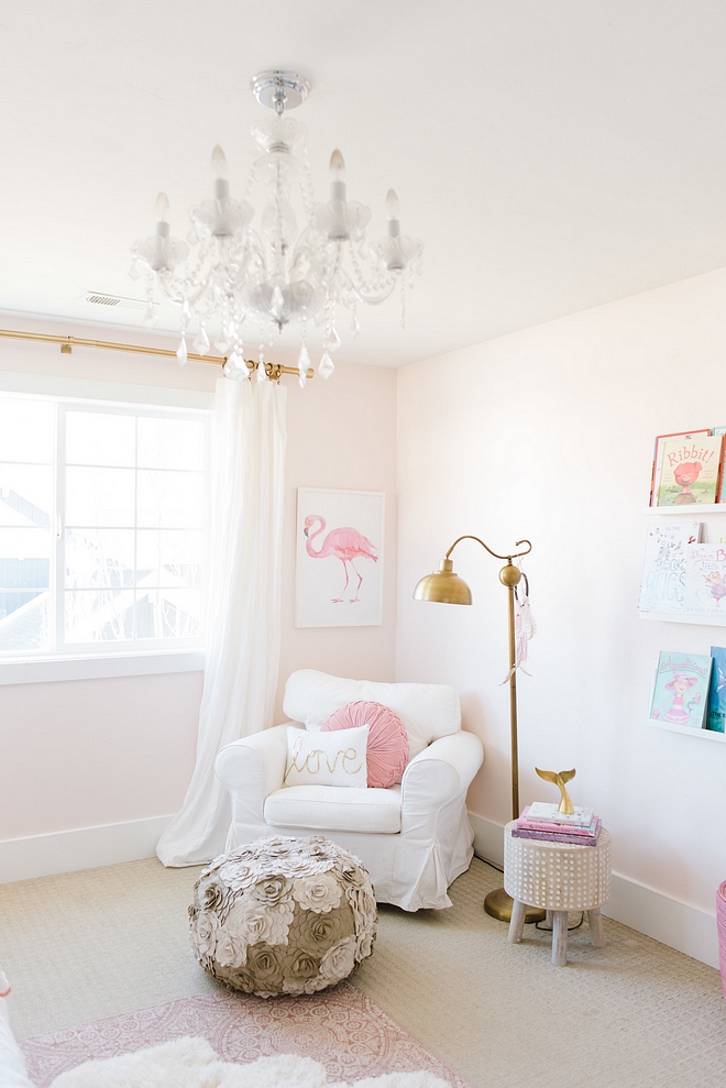 Blush pink wall color