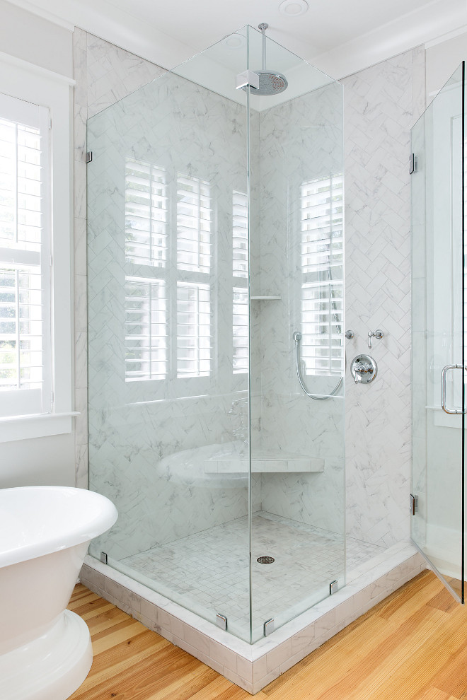 White Marble Herringbone Shower White Marble Herringbone Shower White Marble Herringbone Shower White Marble Herringbone Shower #WhiteMarble #Herringbone #Shower