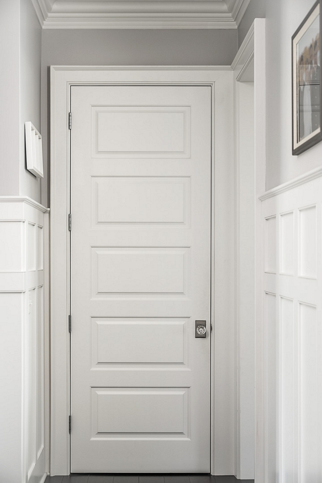 Decorator’s White by Benjamin Moore Trim Interior Door Paint Color