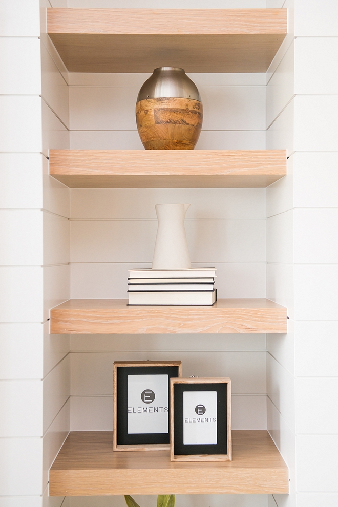 Shiplap White Oak Shelves Built ins Shiplap White Oak Shelves Built ins