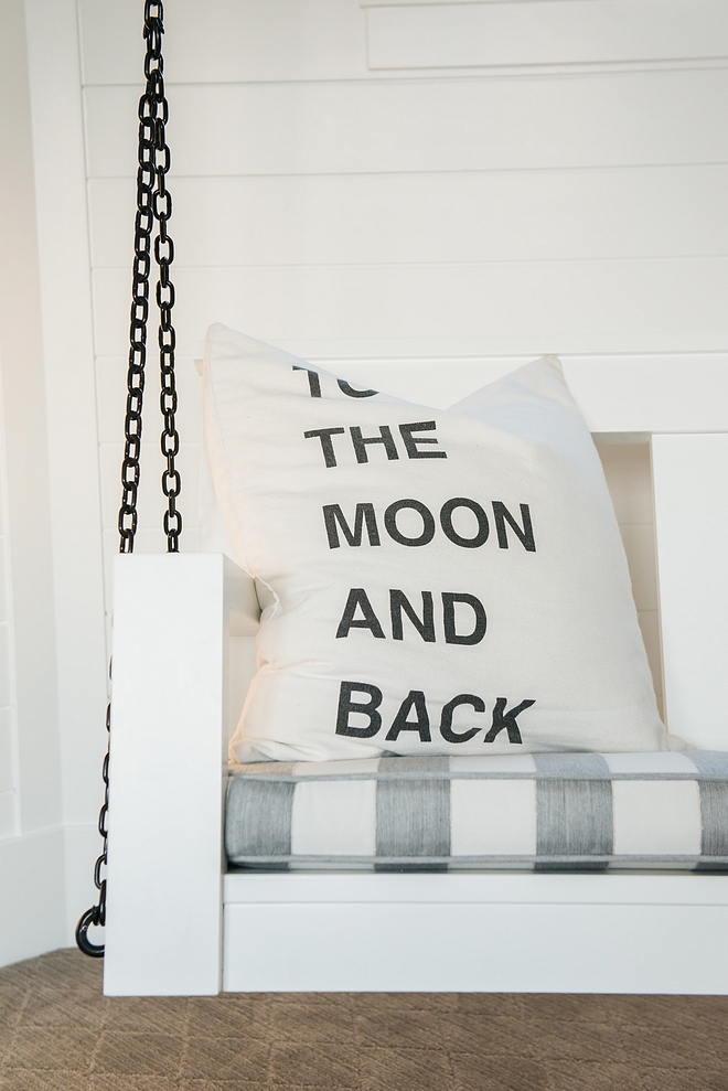 To the moon and back pillow