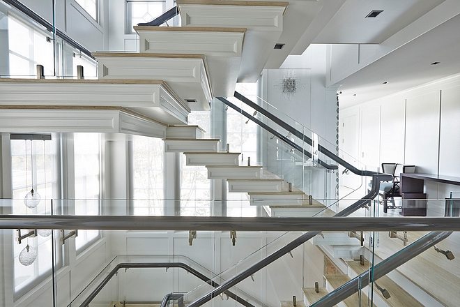 Modern Stairway Hamptons home Stairway Stairway #Stairway