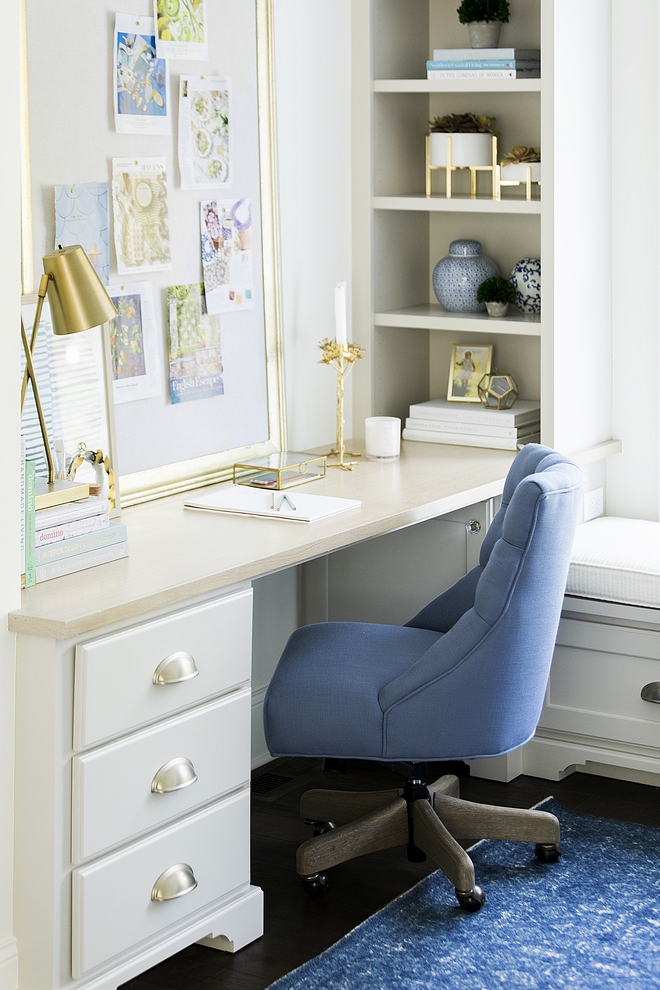 Blue office Chair source on Home Bunch