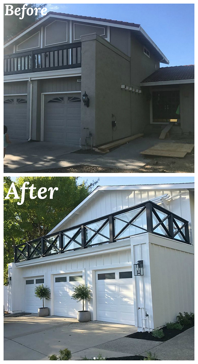 Before and after exterior ppictures Before and after home renovation before and after photos #beforeandafter