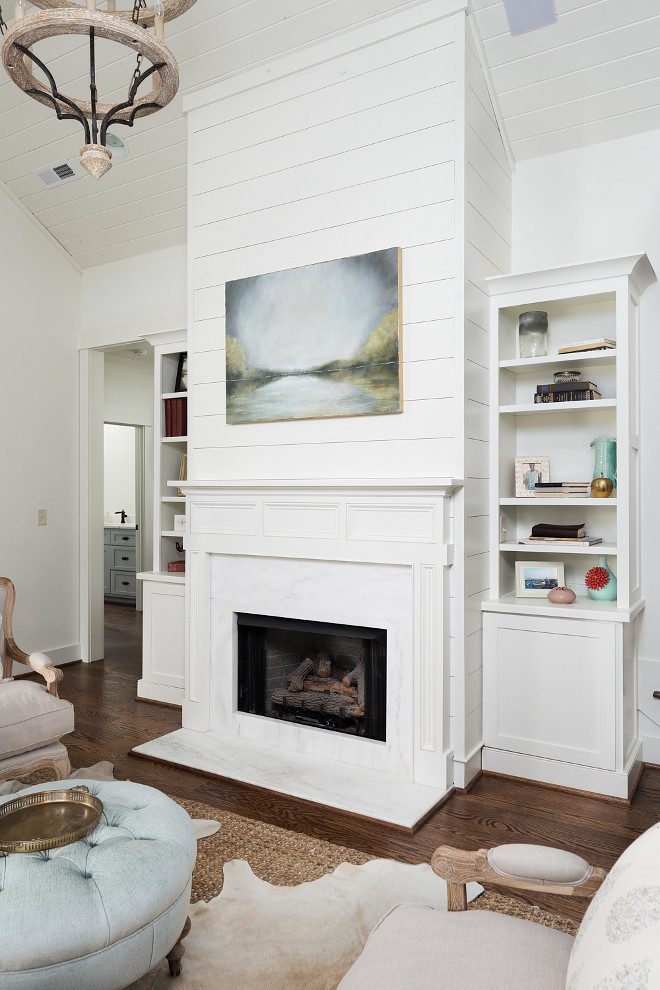 Shiplap fireplace