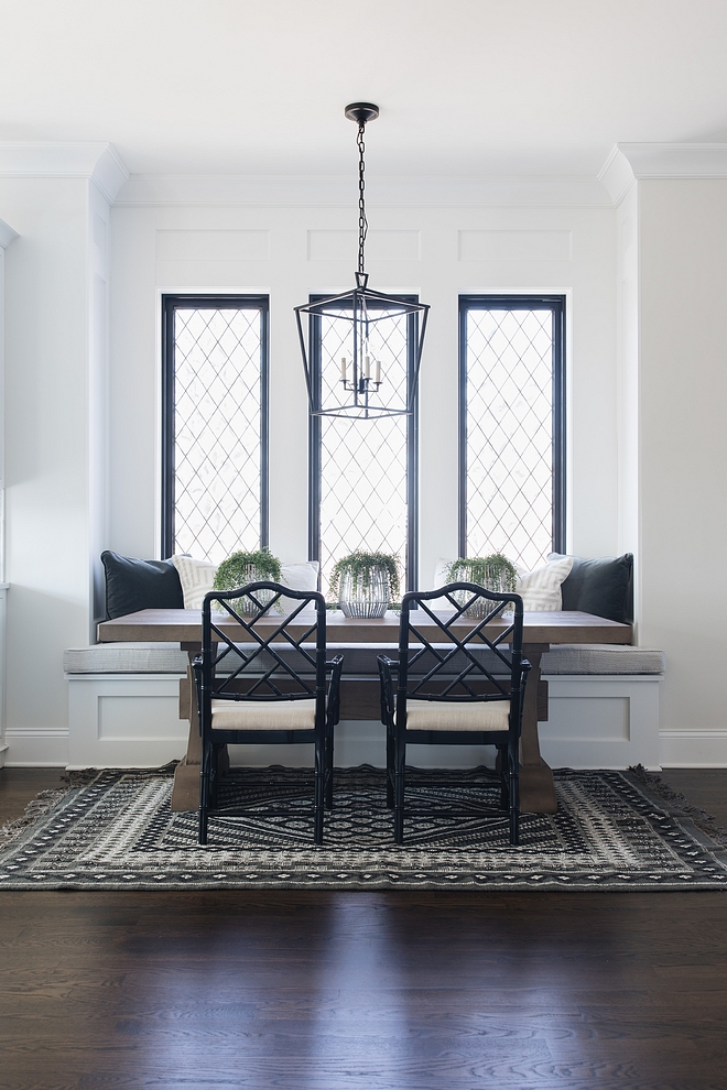 Farmhouse Breakfast Nook with Black windows Farmhouse Breakfast Nook Farmhouse Breakfast Nook Farmhouse Breakfast Nook #FarmhouseBreakfastNook #blackwindows #Farmhouse #BreakfastNook