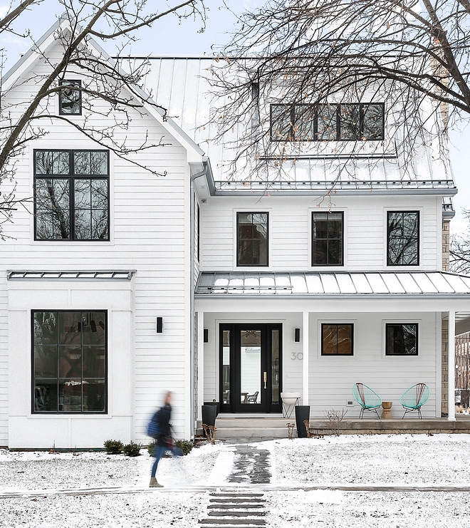 Modern Farmhouse Windows Modern Farmhouse with Black Windows