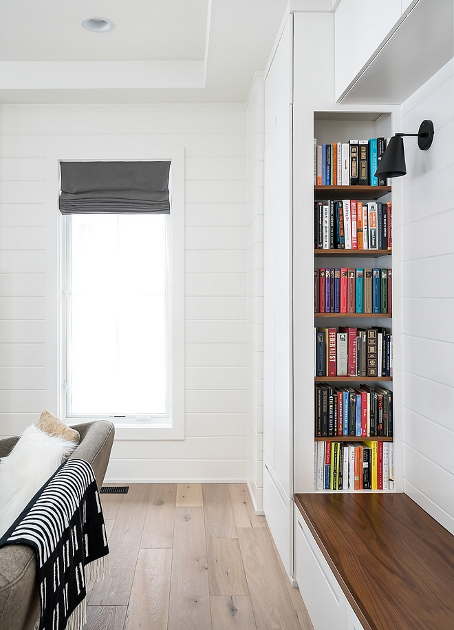 Family Room Reading Nook Beautiful custom reading nook with built-in bookcases Family Room Reading Nook Instagram Interior Design