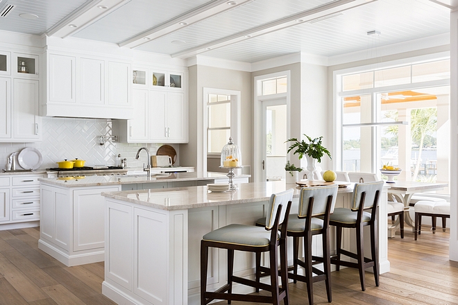 Snowflake White OC-118 by Benjamin Moore Kitchen Cabinet Paint Color Benjamin Moore
