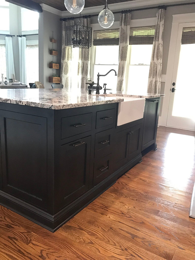 Kitchen Island Color Black kitchen island color NGR spray stain in Brown