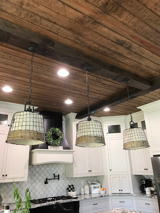 Kitchen Lighting basket lighting shade DIY farmhouse basket lighting shade details on Home Bunch