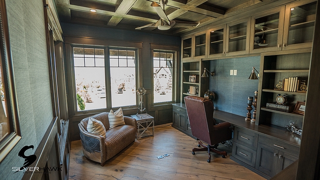 Coffered ceiling library