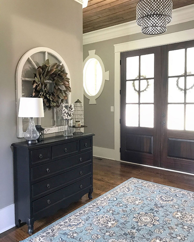 Paint Colors Sherwin Williams Amazing Gray SW 7044 Foyer Paint Color sources on Home Bunch