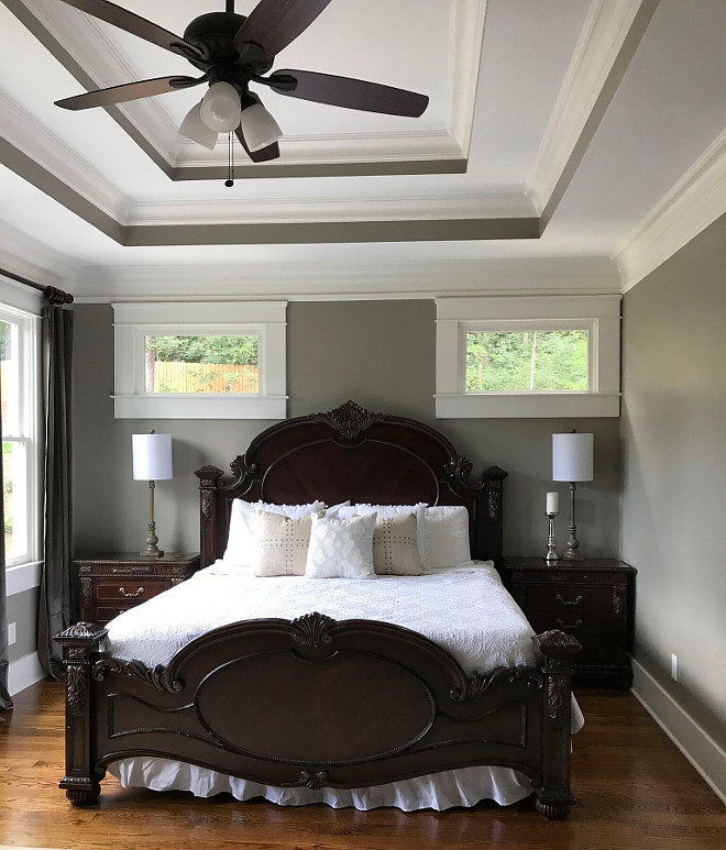 Grey Master Bedroom Sherwin Williams Amazing Gray SW 7044