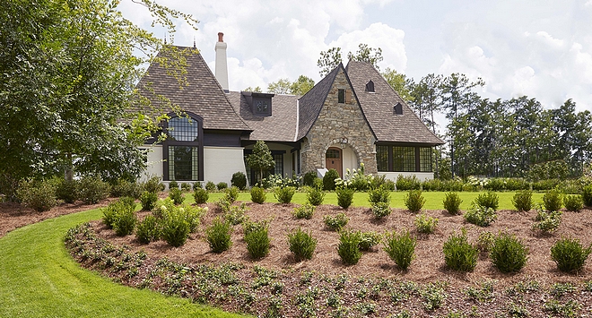 Tudor-style Home with Black Windows Tudor-style Home with Black Windows Tudor-style Home with Black Windows Tudor-style Home with Black Windows #Tudor #TudorHome #home #BlackWindows