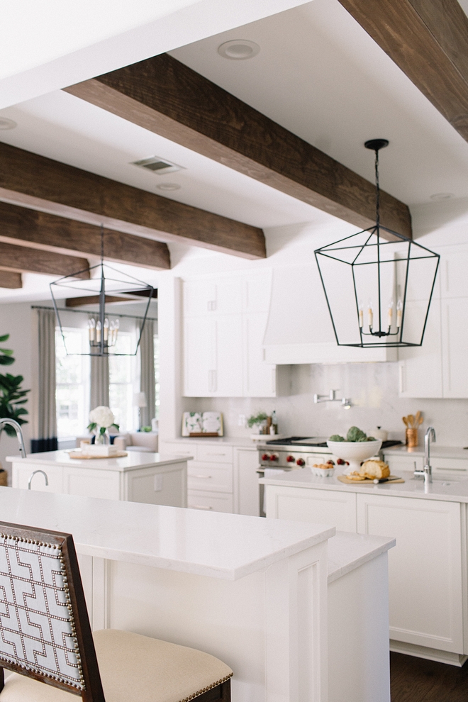 Benjamin Moore White Dove on kitchen cabinets with white quartz countertop Benjamin Moore White Dove on kitchen cabinets with white quartz countertop ideas